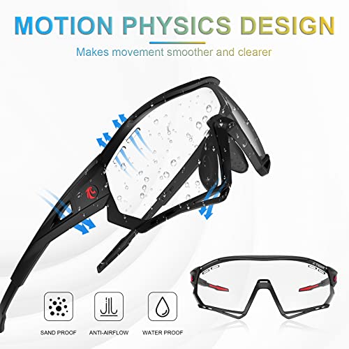 X-Tiger Photochromic Cycling Glasses For Men Women Clear Sports Sunglasses For Mtb Bike Baseball Running Uv Protection #TOP2
