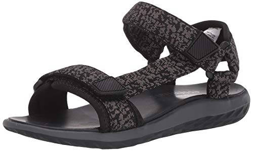 Amazon Essentials Boys' Adjustable Sandal, Black, 2 Medium US Big Kid