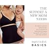 Ingrid & Isabel | Basics Afterband Postpartum Belly Band | Compression Wrap for Abdominal Support & Recovery (Black | S/M)