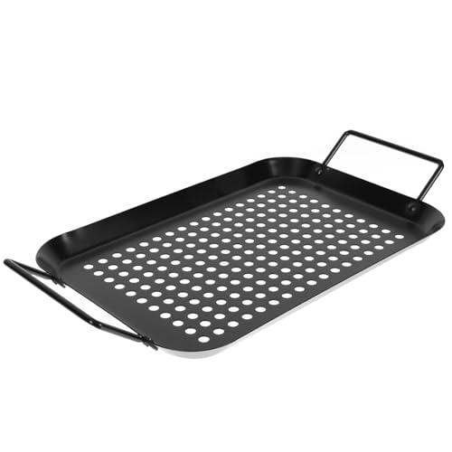 FUNOMOCYA Non-stick Bbq Plate 1-pc Grill Pan Stain-resistant Easy Clean Barbecue Tray