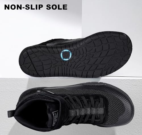 Hsyooes Mens Wrestling Shoes Boxing Shoe Fitness Sneakers3