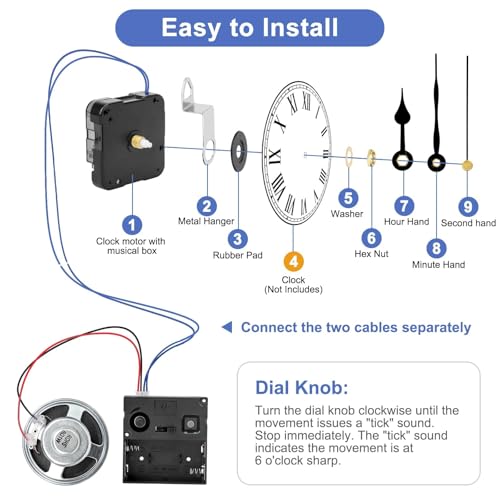 EEEKit Battery Chime Movement Replacement Kit