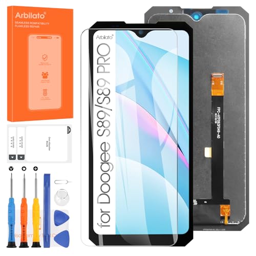 Écran LCD pour Doogee S89 Pro tactile noir de 6.3 pouces