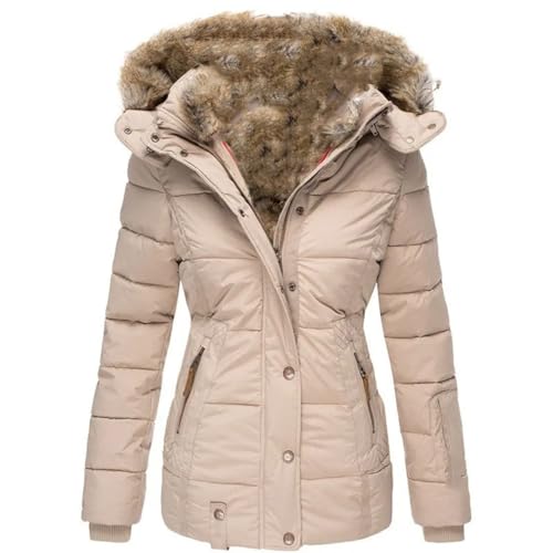 Women's Winter Hooded Warm Thickened Parka Military Hooded Jacket4