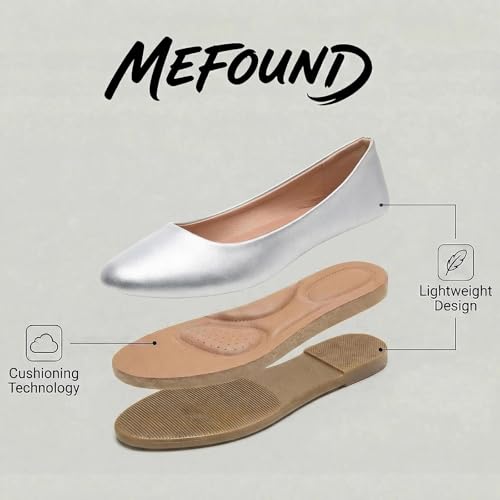 Image of Women's Ballet Flats Shoes Comfortable PU Leather Dress Slip on Shoes Teacher Business Casual