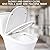 700watt Macerating Toilet with Pump, Two-Piece Upflush Toilet For Basement, Powerful & Quiet Macerating System With 3 Water Inlet & Ac Vent, 36ft Vertically, Skirted Bowl