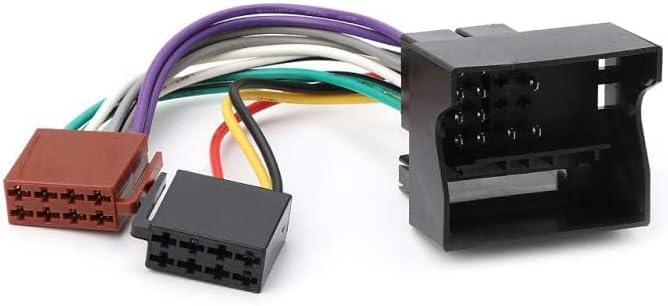 Câble Adaptateur Faisceau autoradio fiche ISO, Connecteur d'adaptateur Radio ISO pour Autoradio Voiture avec Faisceau de Câblage DIN Compatible avec Ford...