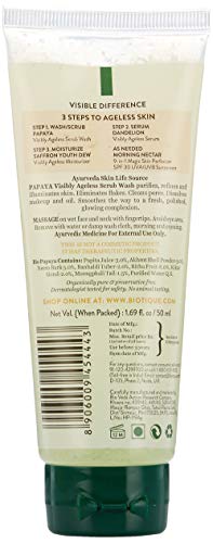 Image of Biotique Bio Papaya Revitalizing Tan Removal Scrub, 75g And Biotique Bio Papaya Exfoliating Face Wash for All Skin Types, 50ml
