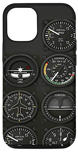 Iphone 12/12 Pro Airplan Lovers Pilot Six Flight Instruments Pilots Gifts Case #TOP12