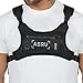 GAESHOW Borsa pettorale Hip Hop Streetwear da uomo regolabile petto Rig gilet funzionale impermeabile indossabile marsupio borsa per corsa, sport, escursionismo, campeggio, fitness, viaggi, Nero