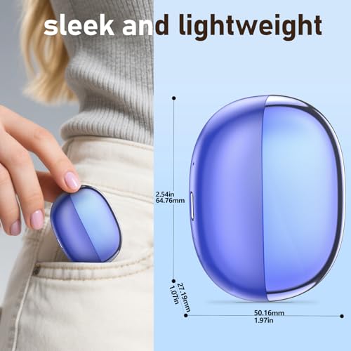 Image of Wireless Earbuds 2 Pack, ANC in-Ear Bluetooth Headphones, Big Bass Durable, Lightweight Design for Noisy Factories, Gym, and Travel, 60 Hour Long Playtime (Dark Blue)