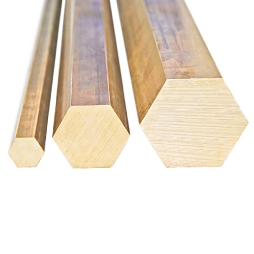 Messing MS 58 Sechskant Sechskantstange 6kant - SW 50 mm - Länge: 250 mm