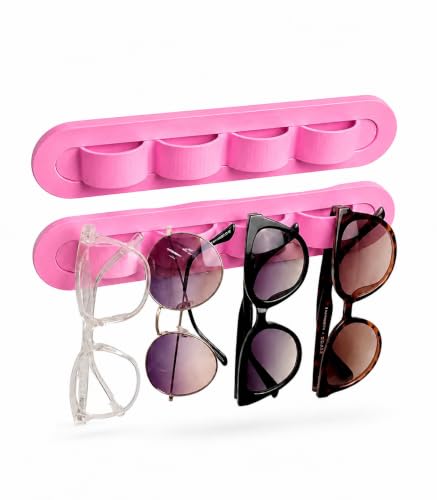 Image of Sunglasses Organizer, Wall Glasses Holder, Acrylic Sunglasses Display, Eyeglass Organizer for Multiple Glasses for Office & Home Decor, Unique Gifts for Husband, Women & Girls
