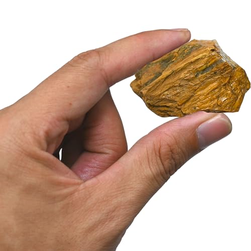 Image of Amazing Gemstone 2 Pieces Nellite Raw Crystals and Healing Stones, Natural Rocks for Tumbling and DIY Raw Stones and Crystals