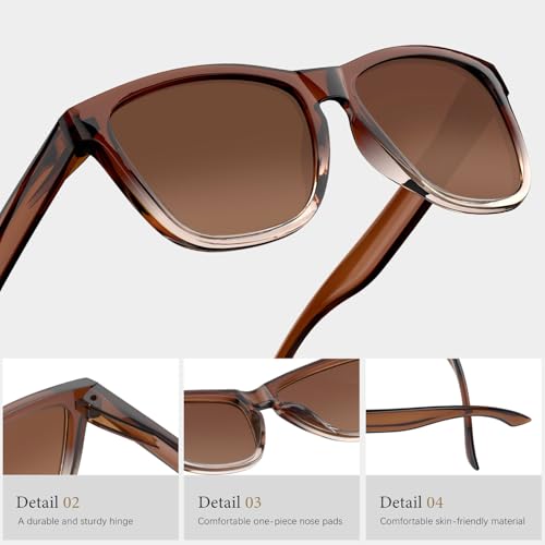 Trendy Polarized Sunglasses for Women Retro Womens Sun Glasses for Travel Shopping2