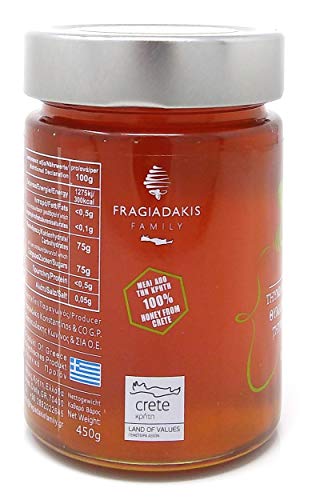 Miel pura cruda de tomillo Alfa 450 g frasco miniatura 3