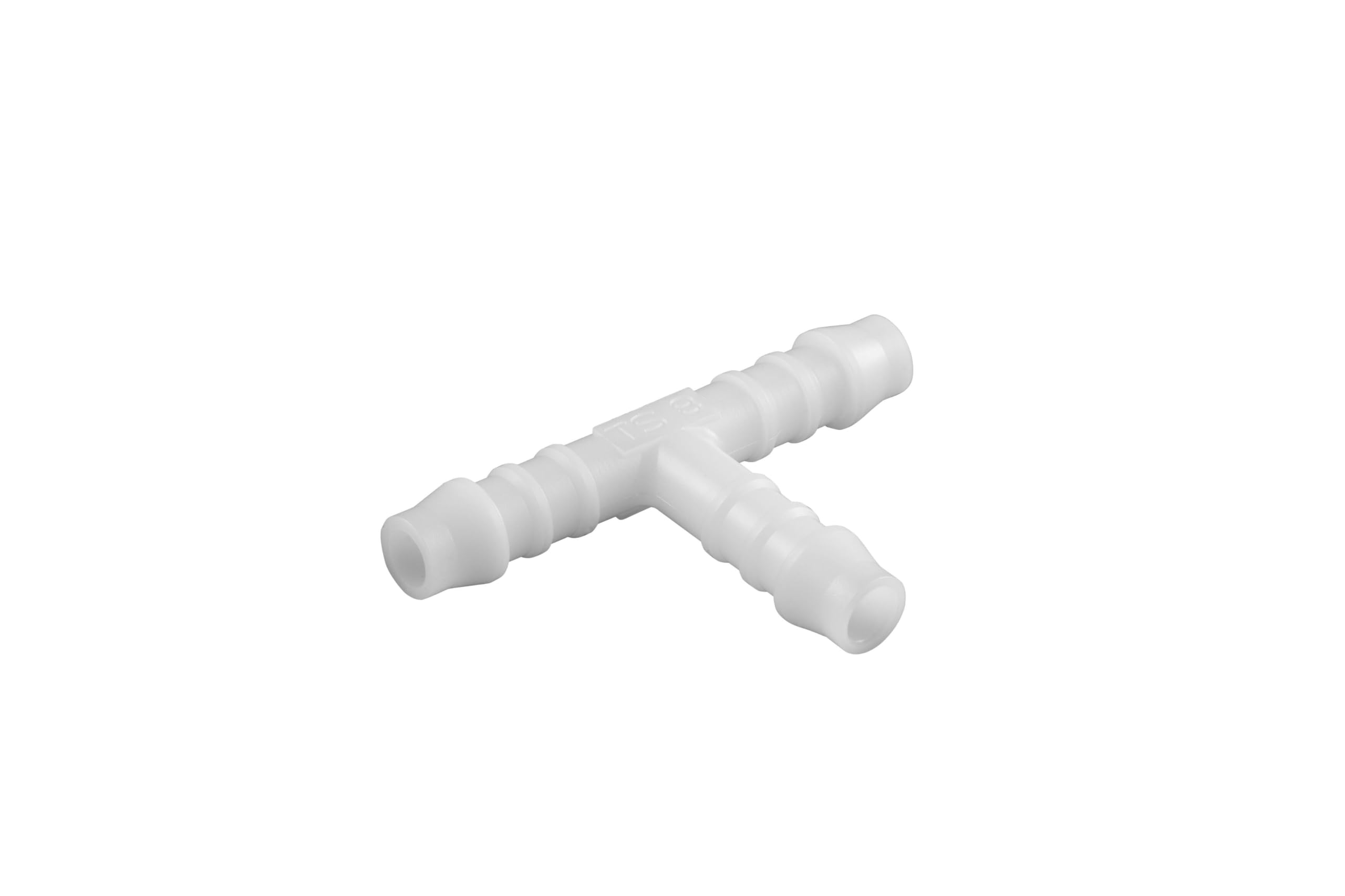 Gardena Brass Colour T-Piece: Tube Plastic Accessories, For Simple Hose Connection And Branching Of 8 Mm Tubes, 2 Pieces (7302-20)