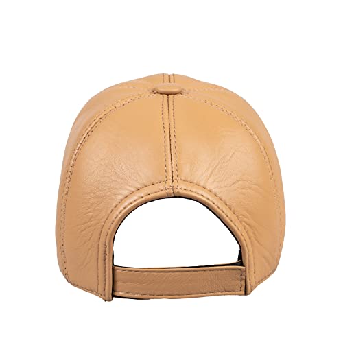 Image of Genuine Leather Unisex Baseball Cap