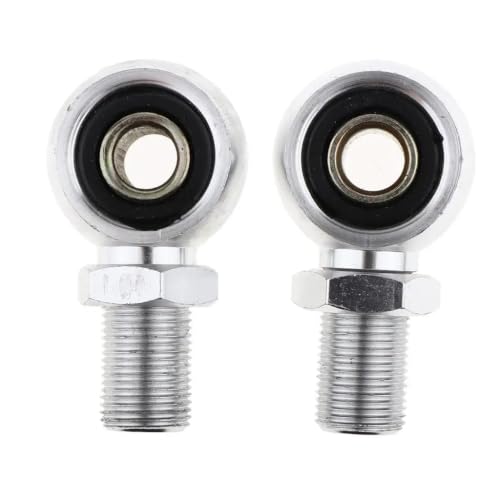 Adaptadores universales de orificio redondo para amortiguador de moto color plateado