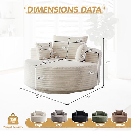 Sillón Plegable Peluche Beige miniatura 2