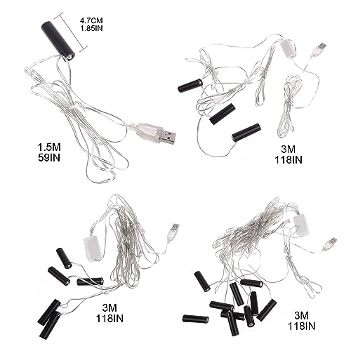 Adaptador de corriente USB para eliminar pilas AA en reloj eléctrico y luces LED 3
