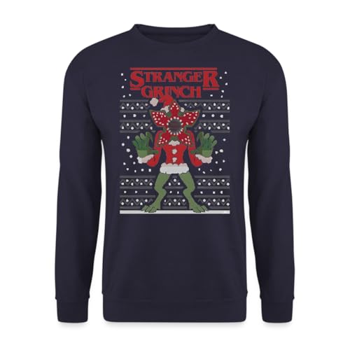 Sudadera navideña con diseño de Stranger Grinch para tus fiestas