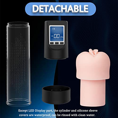 Electric Penis Vacuum Pump With 6 Suction Intensities, Rechargeable Automatic High-Vacuum Penis Enlargement Extend Pump, Penis Enlarge Air Pressure Device #TOP4