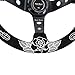 Custom Rose Steering Wheel 350mm Deep Dish 6 Bolt For JDM Sport Racing Steering Wheel Suede Horn Button Included