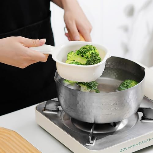 Ukisisi Kitchen Dual-Layer Draining Basket with Handle,Double Drain Plastic Fruit Washing Strainer Bowl, Portable Storage Fruit Washing Basin, Detachable Colander Draining Basket – vue 7