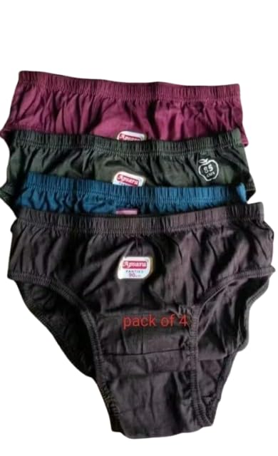 Women’s Cotton Plain Panties | Soft & Breathable Mid Waist Innerwear | Comfortable Briefs for Girls & Ladies Plain-picture-43