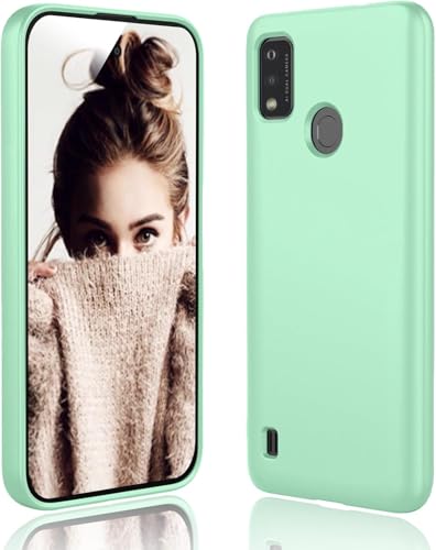 Movilear Funda Carcasa de Silicona Líquida para ZTE Blade A51 4G, Interior de Microfibra Antigolpes Protección Gel Ultra Suave de Goma a Prueba de Choques y Arañazos FSUA (Verde)