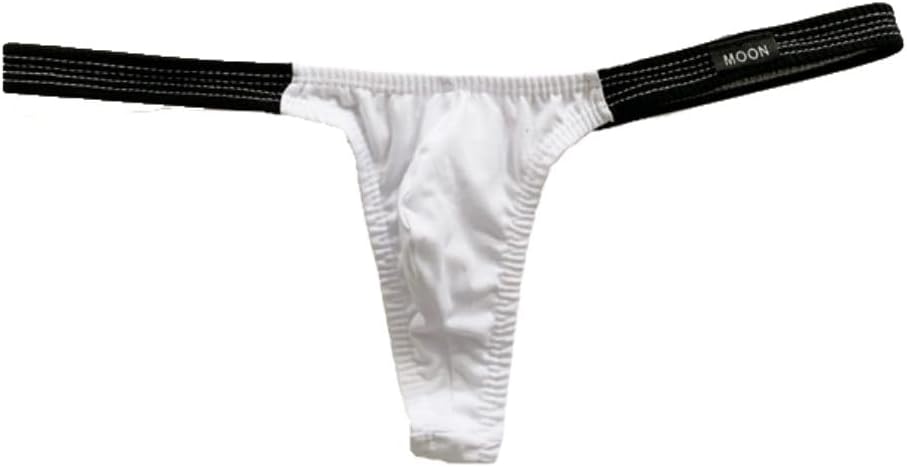 COMLIFE Men's Sexy Low Rise Cotton Briefs Fashion Color Blocking T-Back Bikini Thong Underwear