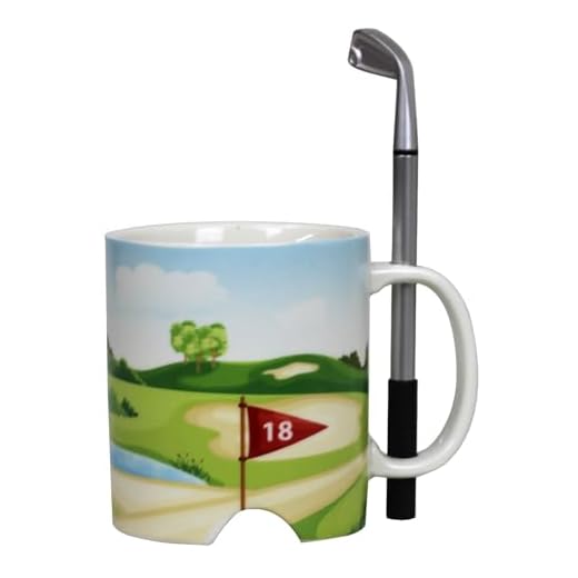 Out of the blue Taza Golf Mug - Golf Club Pen/Bolígrafo y Pelota