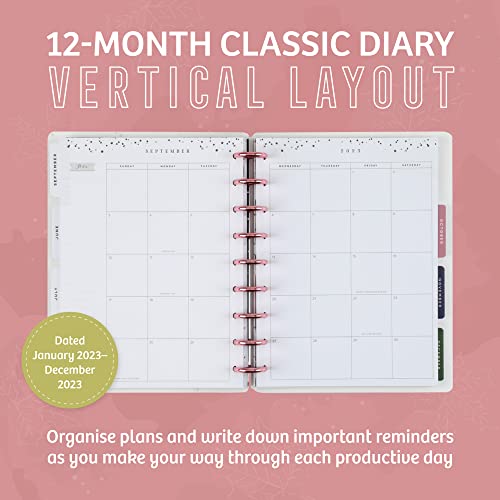 Happy Planner 2023 Daily Planner And Calendar, 12-Month Daily, Weekly, And Monthly Planner, Jan. 2023–Dec. 2023, Vertical Layout, Beautiful Blooms Theme, Classic Size, 7 Inches By 9 1/4 Inches #TOP1