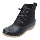 Duck and Fish Women snow boots (US 8 M, BLACK)