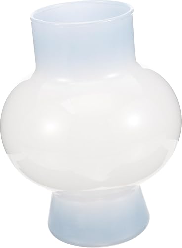 Levemolo Elegant Glass Vase Ceramic Flower Pot for Flower Arrangement and Home Decor