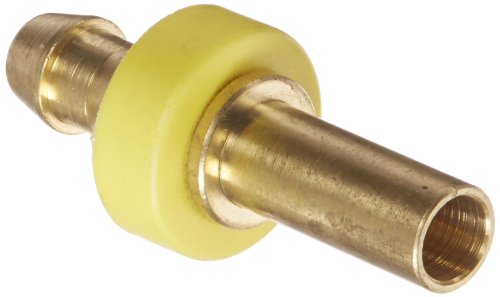 Image of EATON Weatherhead 10004B-X05 Straight Tube Rigid Fitting, CA360 Brass, 1 /4 inch Hose ID, 5 /16 inch Tube Size