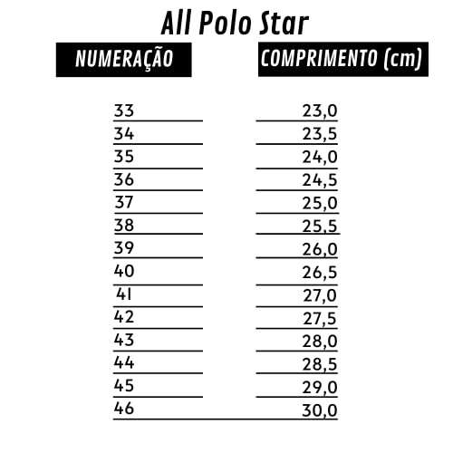 Tênis Casual Masculino All Polo Star Preto (42, Preto)