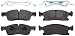 TRW TPC1629 Premium Ceramic Front Disc Brake Pad Set