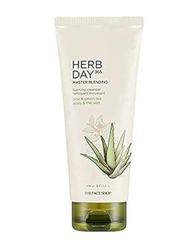 The Face Shop HERB Day 365 Nettoyant Moussant Hydratant Doux Cleansing Foam Aloe 170ml
