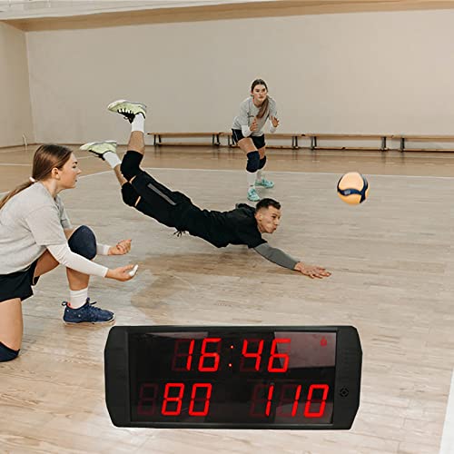 Forve Portable Electronic Scoreboard, Race Timer With Remote Control, Keep Score 0-110, 14/24 Seconds Countdown For Indoor Events Basketball Wrestling Soccer Sports #TOP4