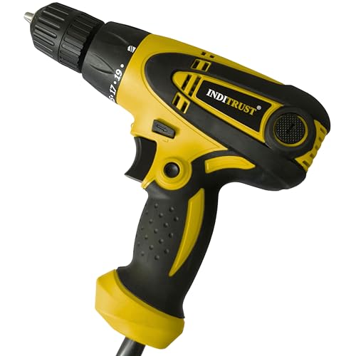 Image of Inditrust 500W Electric Screwdriver Drill Machine WITH 6 MONTHS WARRANTY 100% Copper Winding LED LIGHT system 10mm (Left /Right rotation with Variable Speed)