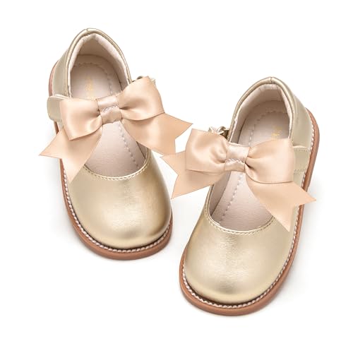 Image of PHIRAMIN Toddler Girl Mary Jane Dress Shoes-Little Girl School Uniform Shoes for Wedding Party