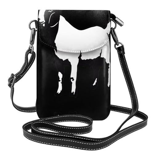 Sac à bandoulière imprimé chèvre Boer aux finitions élégantes et durables
