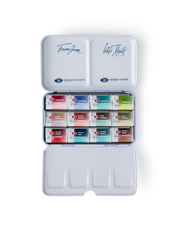 White Nights colori ad acquerello artistici (set Metamorfose Metal Box)