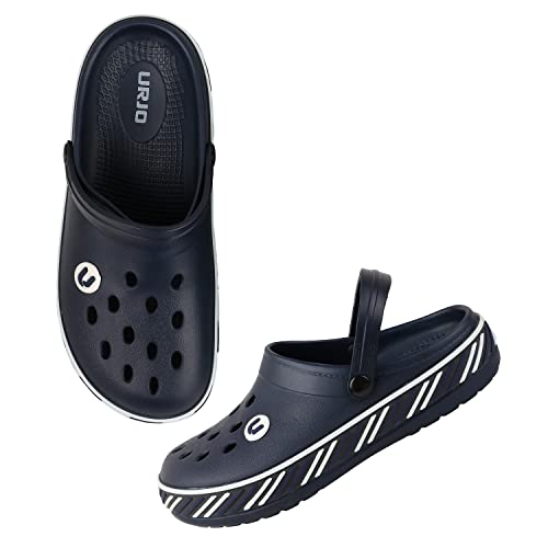 Image of URJO Tread Men's Clogs /Sandals with Adjustable Back Strap Ultra Soft & Flexibility Anti Skid Comfortable Waterproof Daily Mules Clogs /Sandals for Men