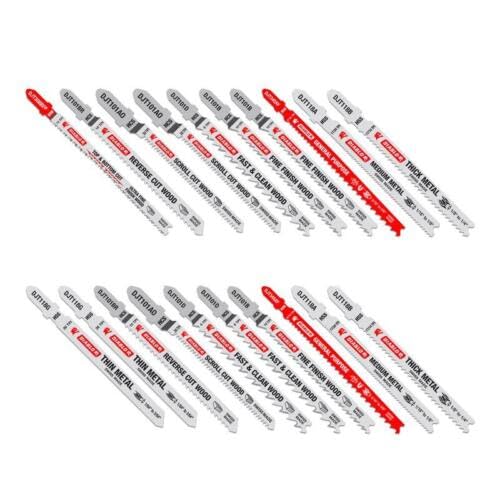 Replacement for Compatible with Diablo 0 in. T-Shank Fiber Cement & Plaster Jig Saw Blade Set 20 pc