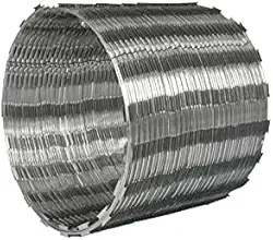 Concertina Galvanizada Simples 45cm 5m Com kit Instalação Minasul