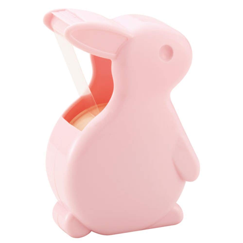 Nichiban CT15UBP-S2PN2P Cellotape Rabbit Tape Cutter Replacement Small Roll with 4 Rolls, Baby Pink