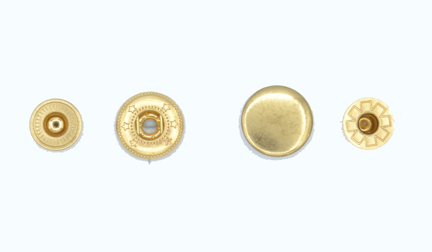 Celloexpress 12.5Mm Gold Pop Studs Heavy Duty Snap Fasteners Press Spring Poppers Buttons Crafts Findings (, Pack Of 5)
